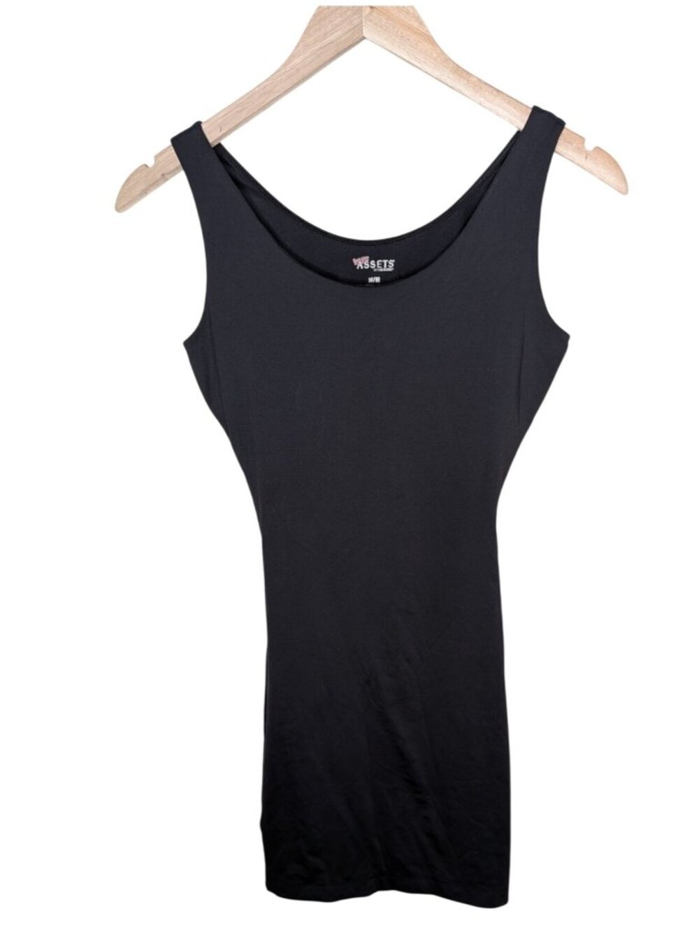 Assets By Spanx Sara Blakely Black Shaping Slip Tank Dress Medium